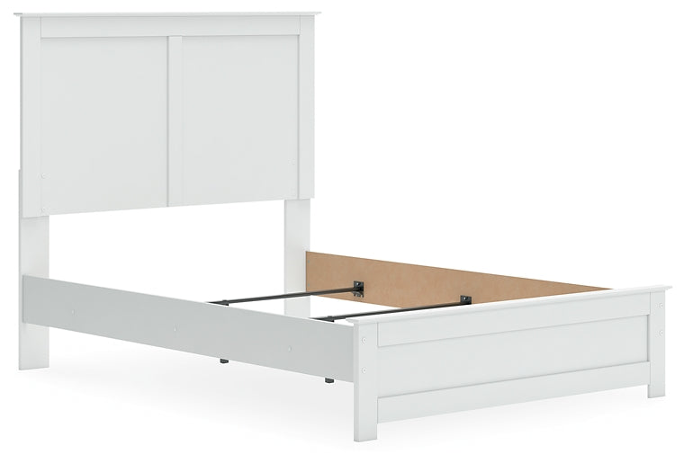 Bostwick Shoals Full Panel Bed with Mirrored Dresser, Chest and Nightstand