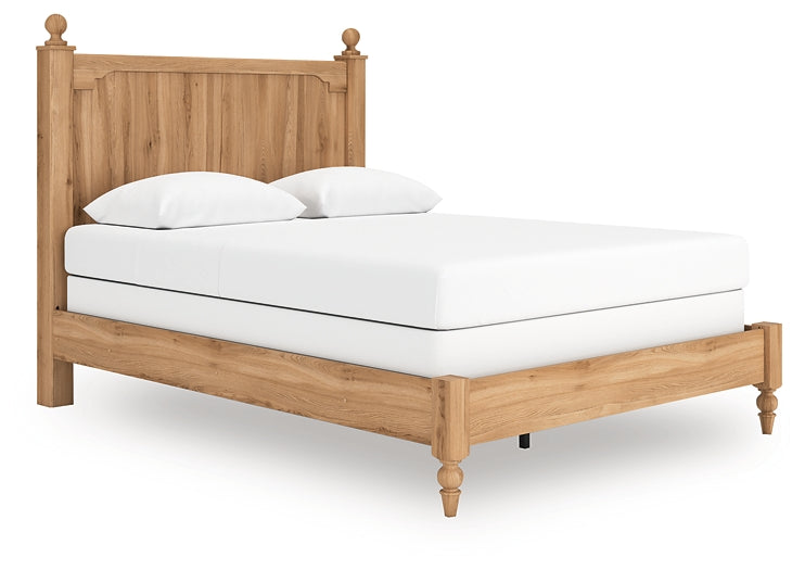 Aleaport Queen Panel Bed with Mirrored Dresser and Nightstand