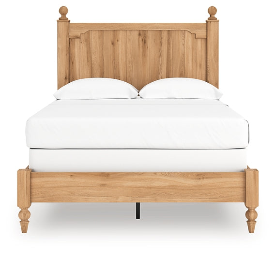 Aleaport Full Panel Bed with Mirrored Dresser