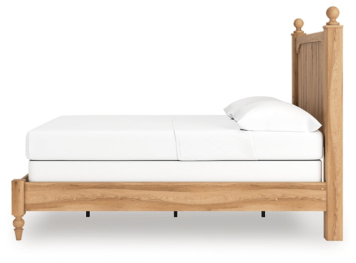 Aleaport Full Panel Bed with Mirrored Dresser
