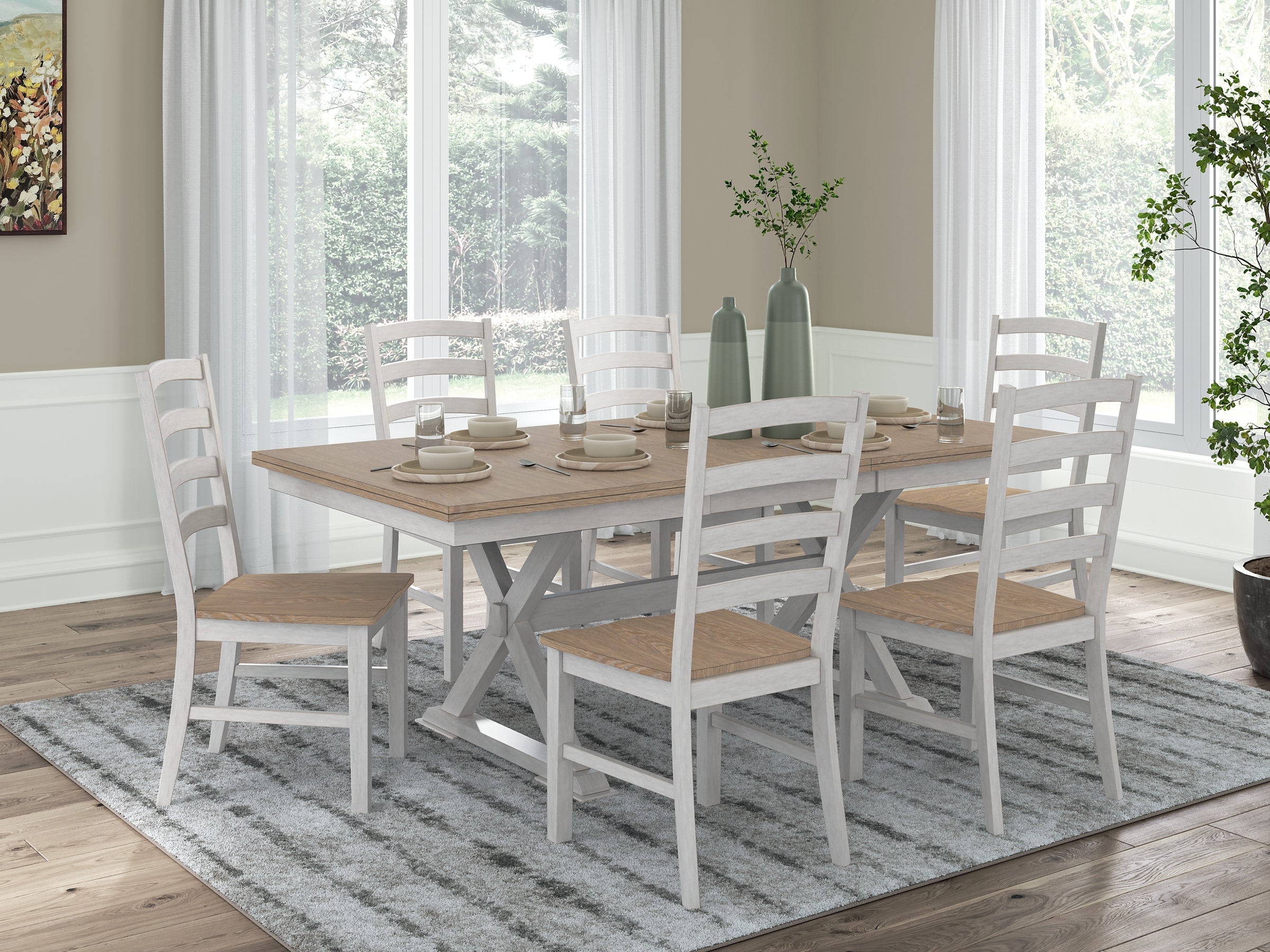 Purlaney 7-Pc Dining Set