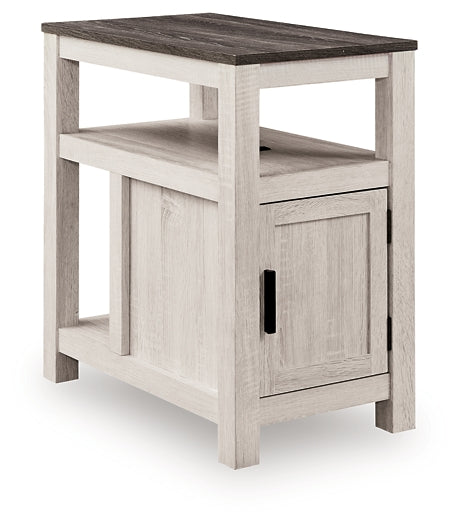 Fendenmore Chairside End Table - Brown Gray/Antique White