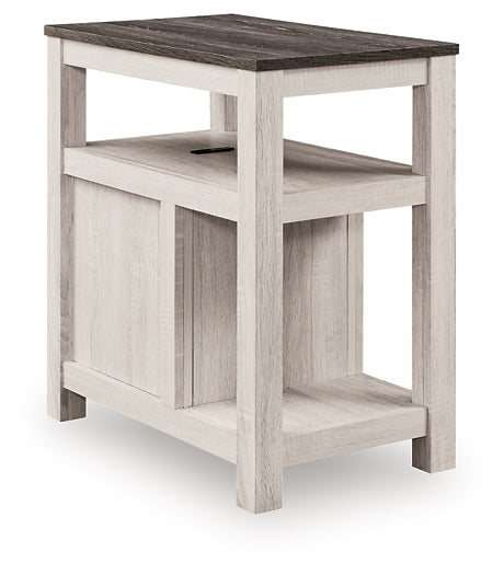 Fendenmore Chairside End Table - Brown Gray/Antique White