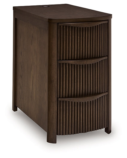 Camdill Chairside End Table - Dark Brown