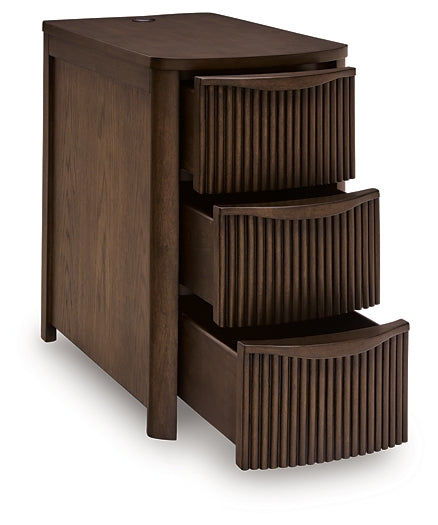 Camdill Chairside End Table - Dark Brown