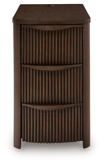 Camdill Chairside End Table - Dark Brown