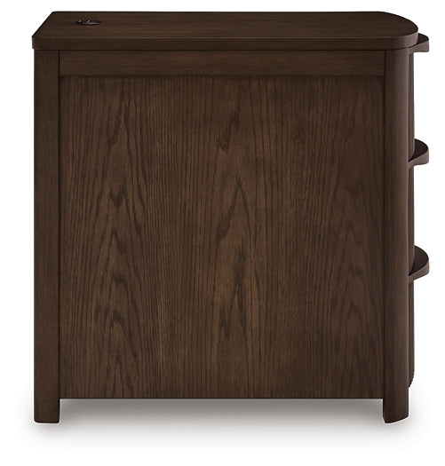 Camdill Chairside End Table - Dark Brown