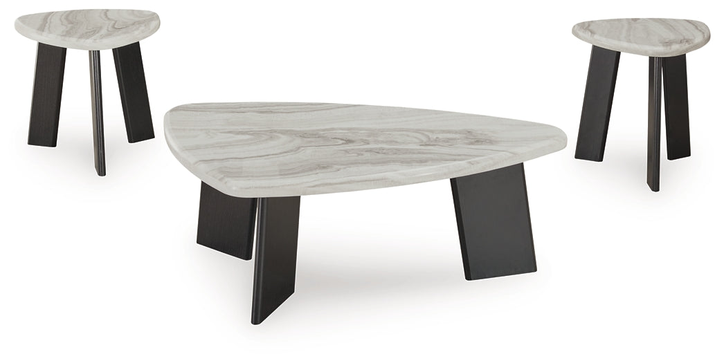 Lilyberg 3-Piece Table Set - Gray/Black