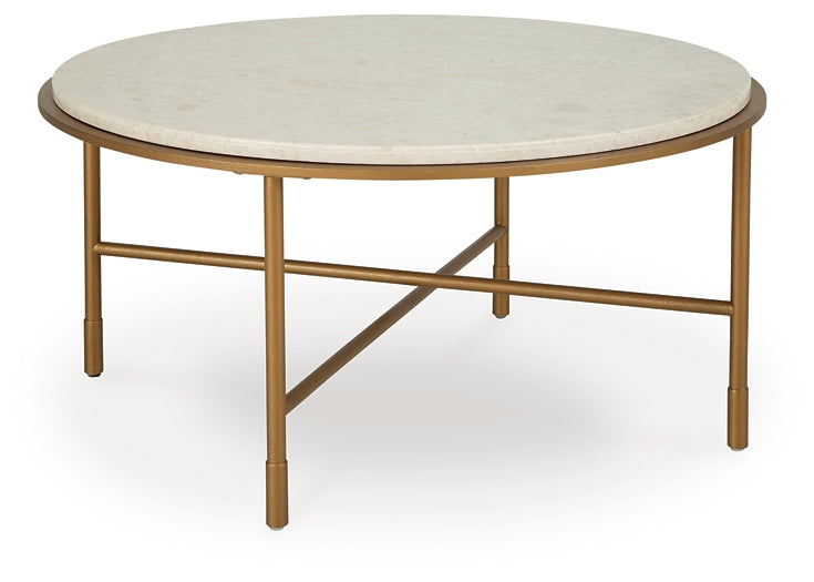 Alben Coffee Table - Antique Gold
