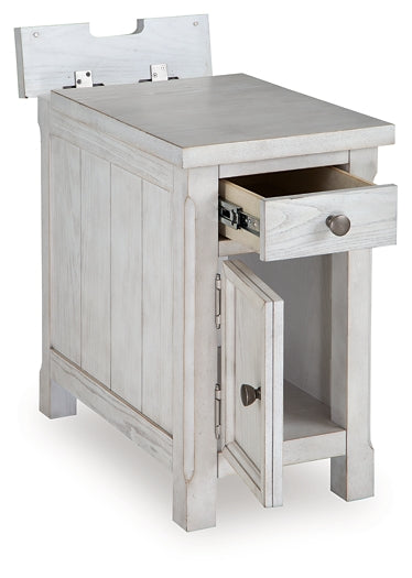 Robbinsdale Chairside End Table - Antique White