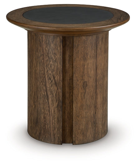 Dontayne End Table - Warm Brown