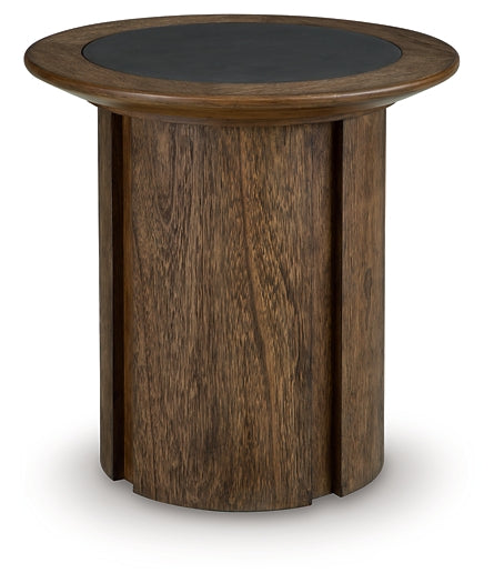 Dontayne End Table - Warm Brown
