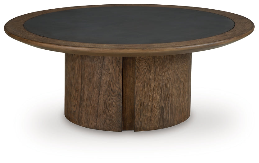 Dontayne Coffee Table - Warm Brown