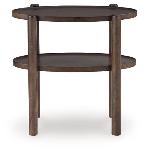 Wiattbury Accent Table - Gray Brown