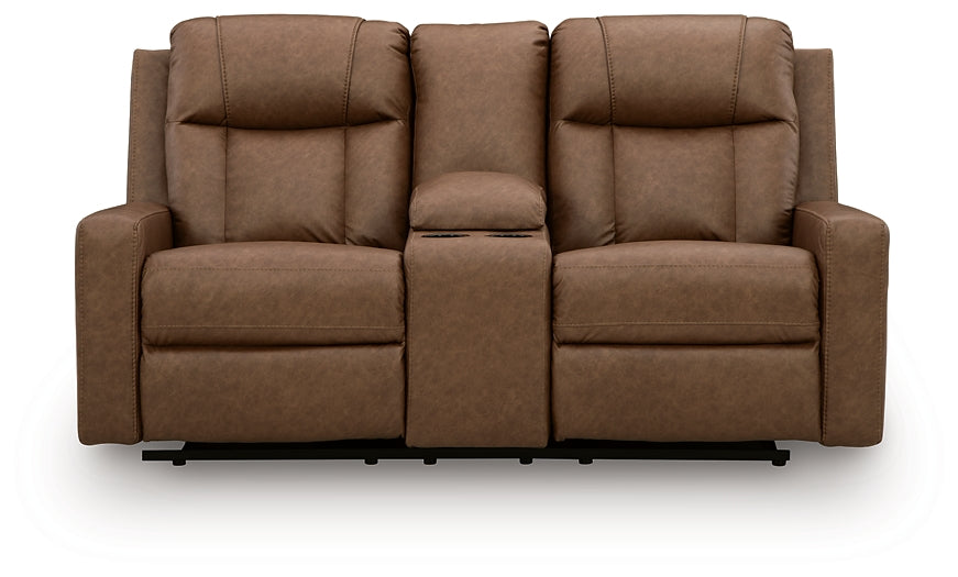 Mackmenville DBL Rec Loveseat w/Console