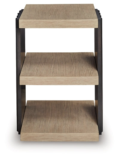 Rylandyn End Table - Black/Light Brown