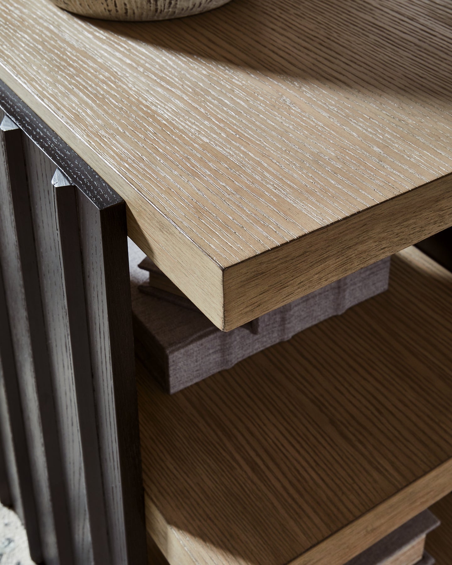 Rylandyn End Table - Black/Light Brown
