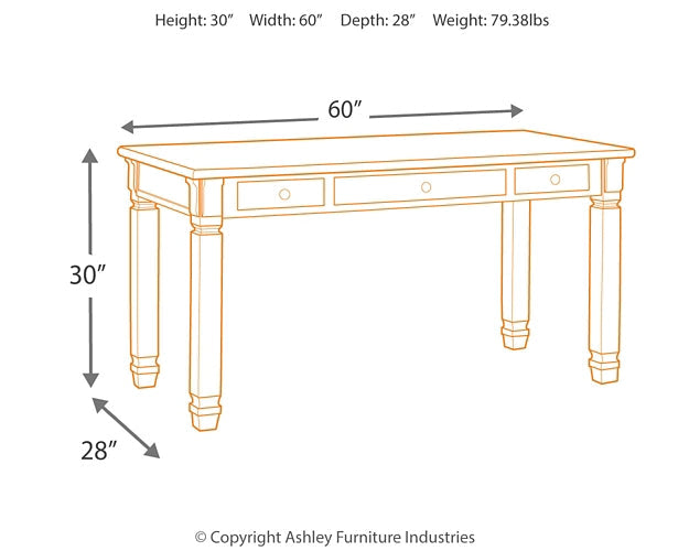 Bolanburg Home Office Desk