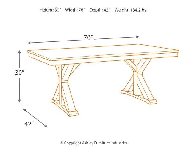 Grindleburg Rectangular Dining Room Table