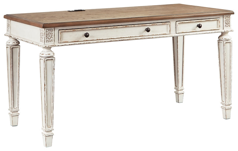 Realyn Home Office Desk and Storage