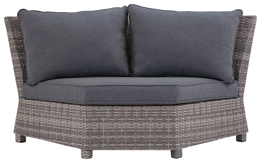 Salem Beach 3-Piece Outdoor Sectional with Chair, Coffee Table and End Table
